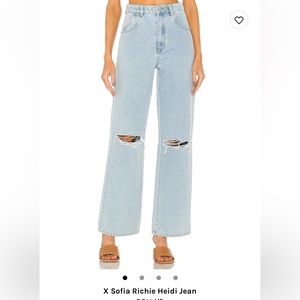 Rolla’s x Sofia Richie Heidi Jean, size 26, holiday blue organic color